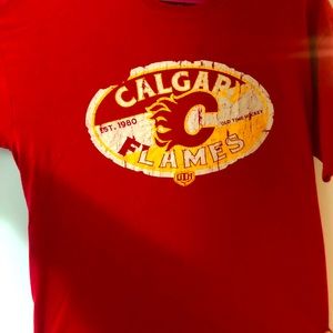 Calgary flames Old time hockey T shirt